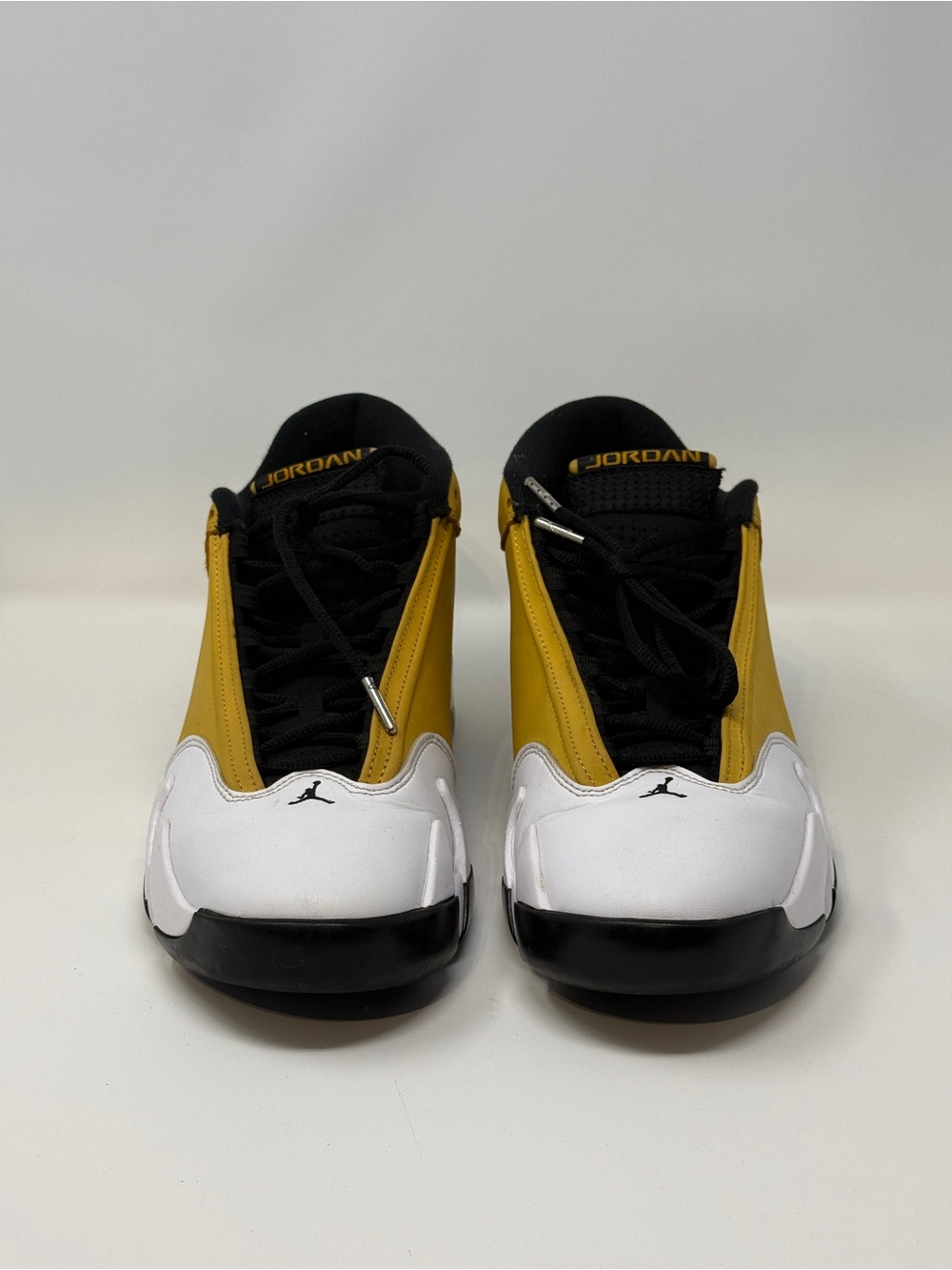 Size 11- Nike Air Jordan 14 Ginger Yellow Black White